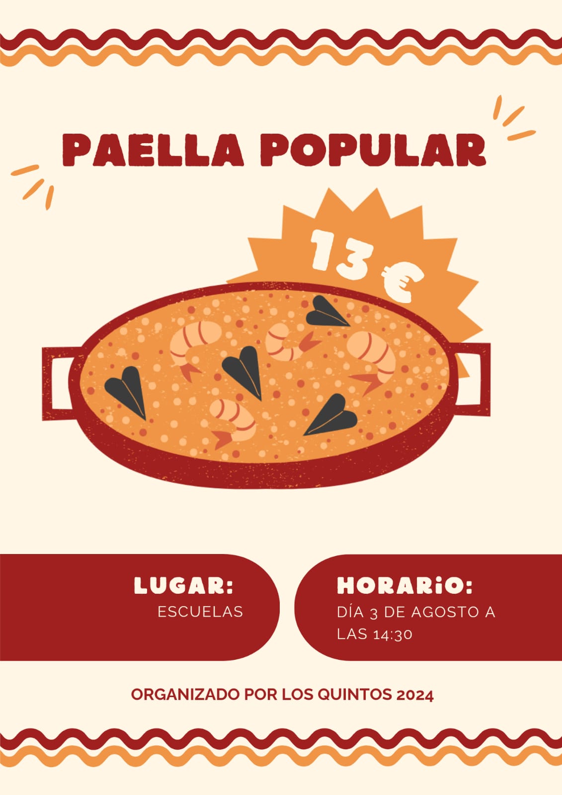 Paella Popular. 3/8/24