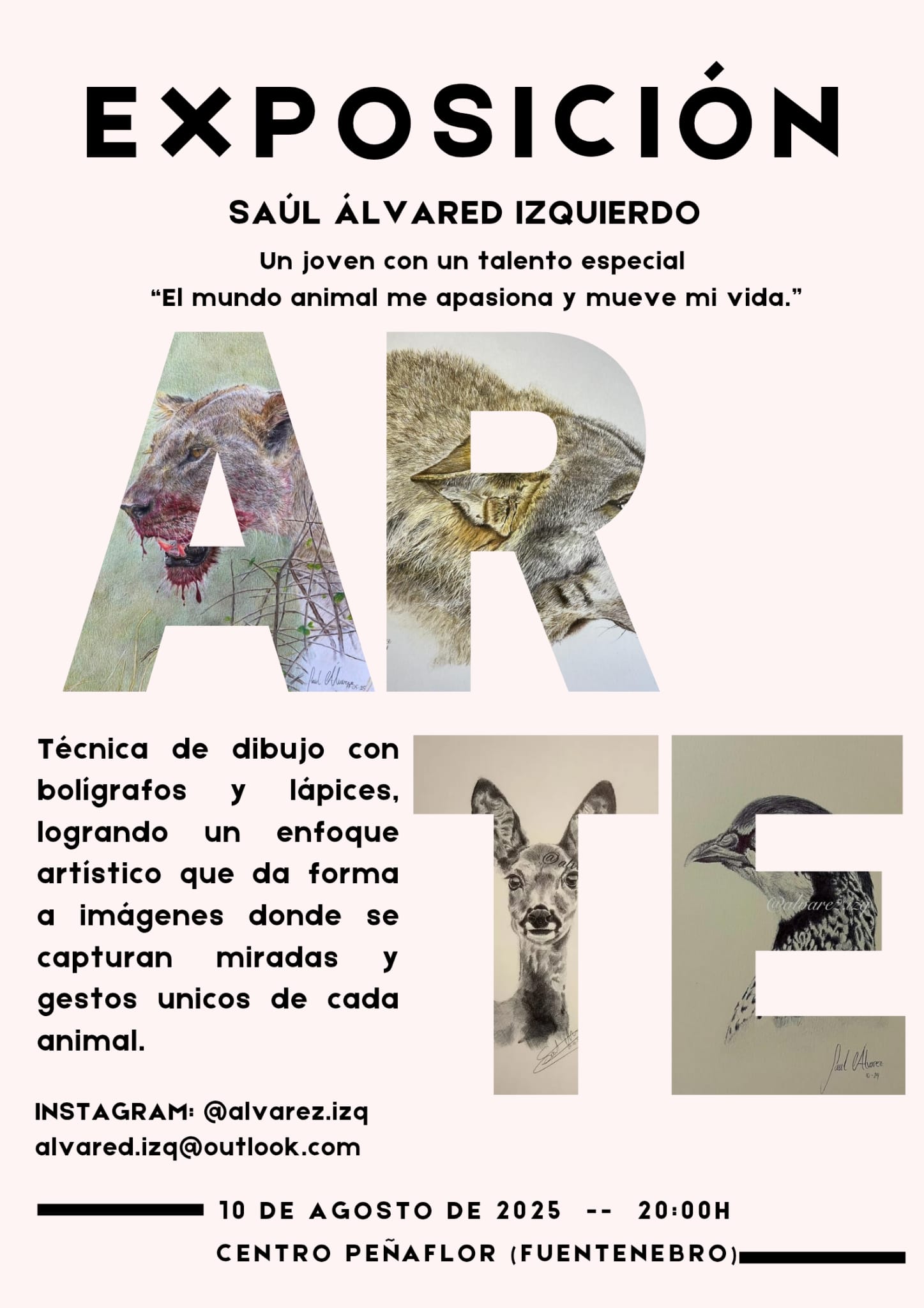 El arte animal de Saúl Álvared Izquierdo llega a Fuentenebro 
