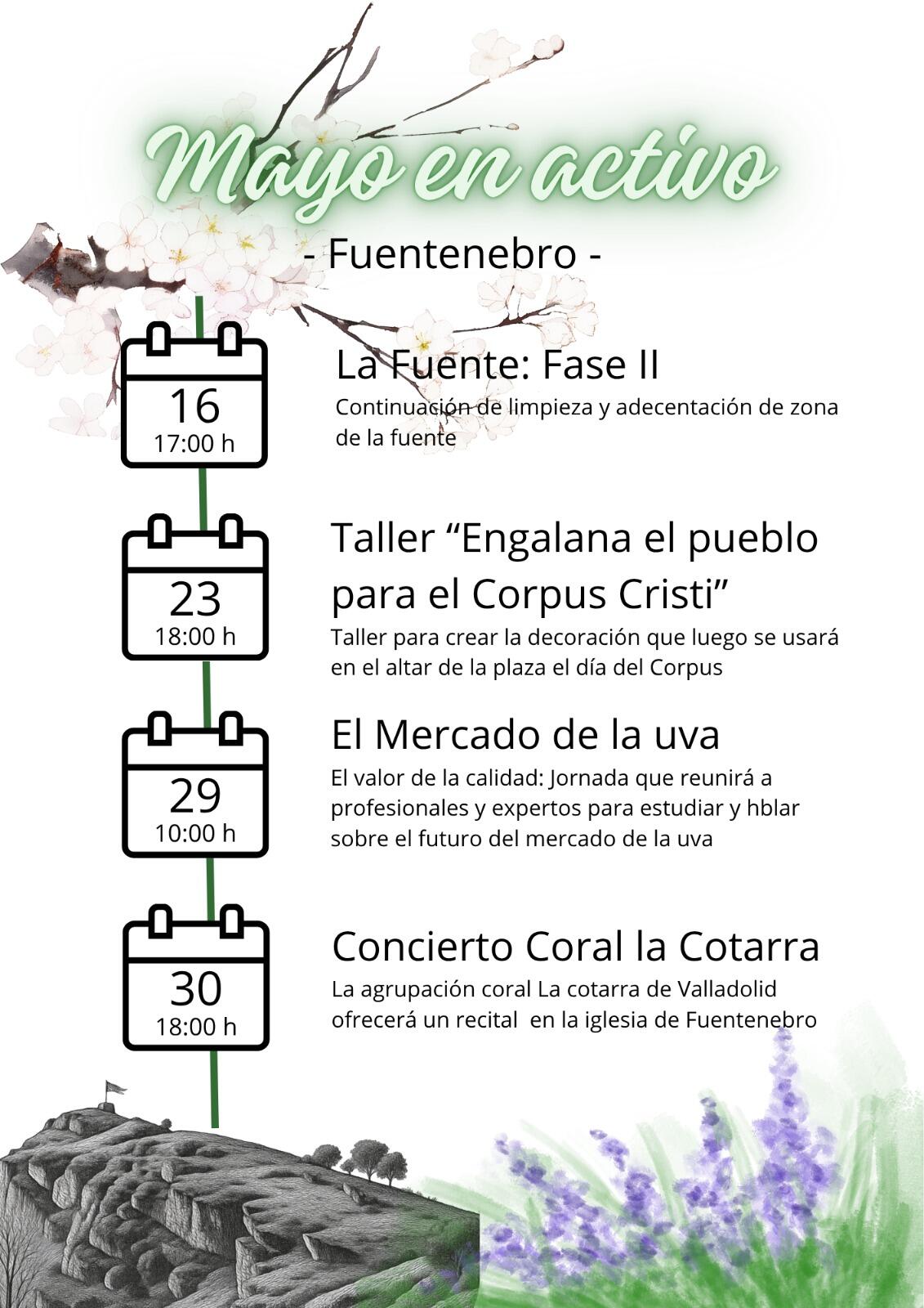 Fuentenebro presenta su programación cultural “Mayo en activo”